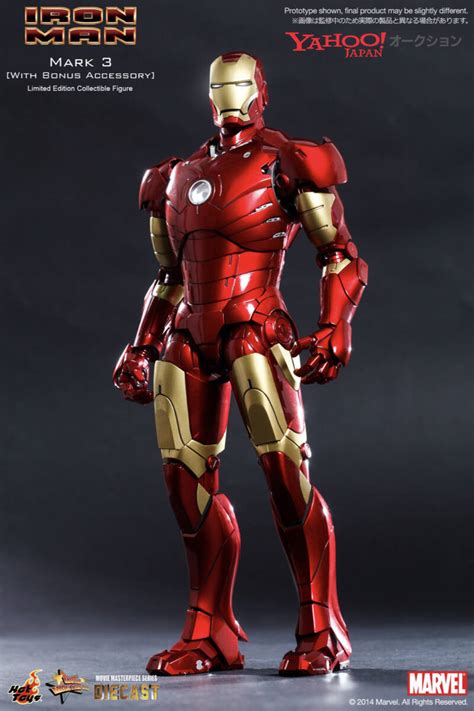 Hottoys ホットトイズ Ironman アイアンマン Mark3 マーク3 Diecast ダイギャスト Bonus Accessory