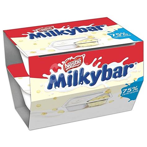 Milkybar Nestl Milkybar Yogur Natural Azucarado Con Bolitas De Maiz Y