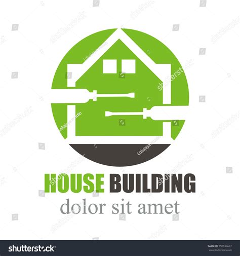 House Logo Construction Concept Stock Vector Royalty Free 750639697