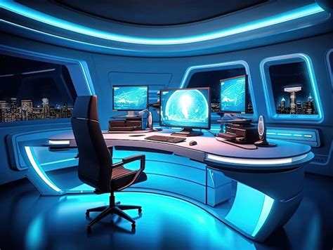 Futuristic Computer Desk