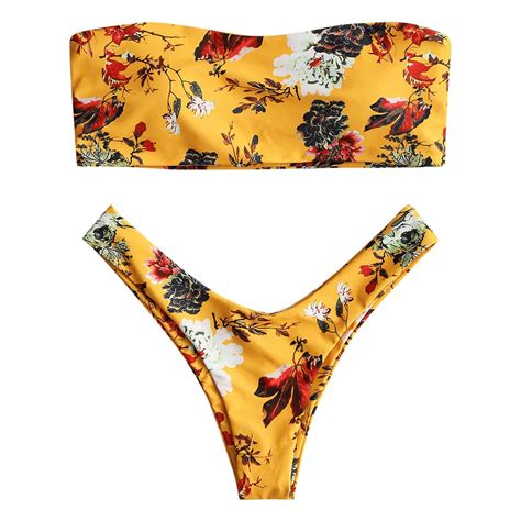 Conjunto de Bikini con realce para mujer bañador Sexy con estampado