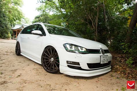 Awesome and Stanced VW Golf on Custom Multi Spoke Wheels — CARiD.com ...