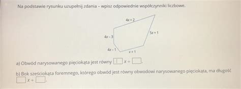 Na Podstawie Rysunku Uzupe Nij Zdania Za Cznik Prosze Na Szybko