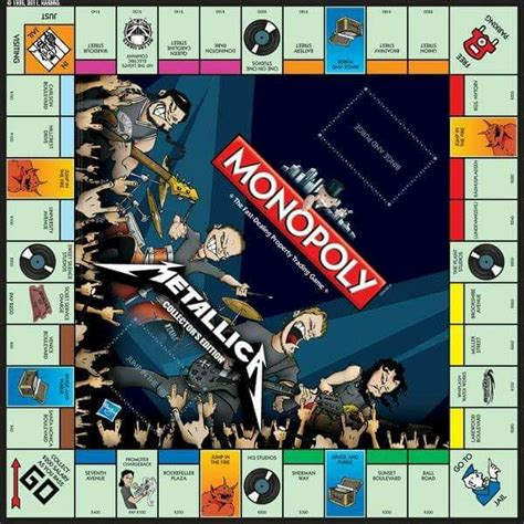 Metallica Monopoly | Monopoly, Metallica, Monopoly game