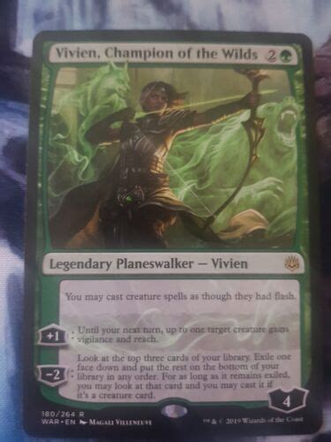 1x Vivien Champion Of The Wilds War Of The Sparks Mtg Magic The Gathering Ebay