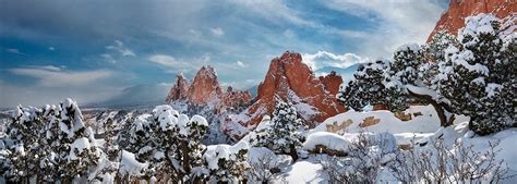 Garden of the Gods Snow Storm Ruby Blue - Lewis Carlyle Photography