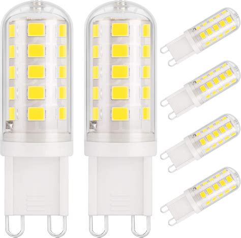 DiCUNO G9 LED Bulbs Cool White 6000K 3W 30 40W Halogen Equivalent