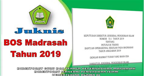 Juknis Pengelolaan Dana Bos Madrasah Tahun 2019 File Catatan Guru