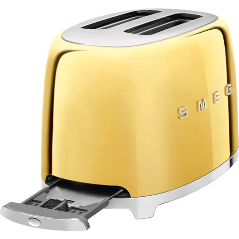 Smeg Tsf Gouk S Retro Style Slice Toaster Gold Gerald Giles