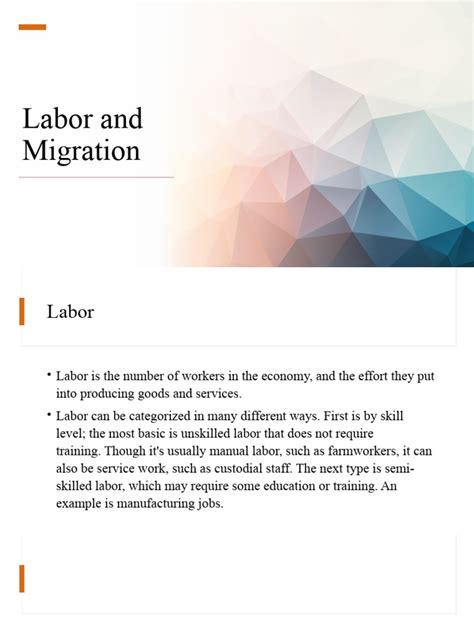 Labor and Migration | PDF | Human Migration | Labour Economics