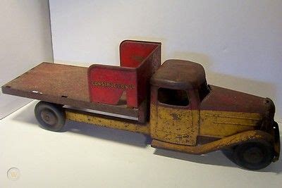 Rare Antique Structo Toy Truck Flatbed S