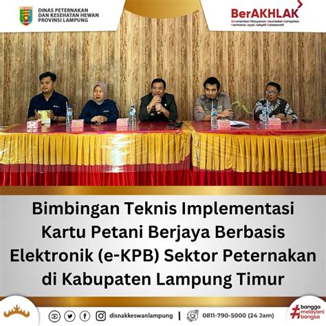 Bimbingan Teknis Implementasi Kartu Petani Berjaya Berbasis Elektronik