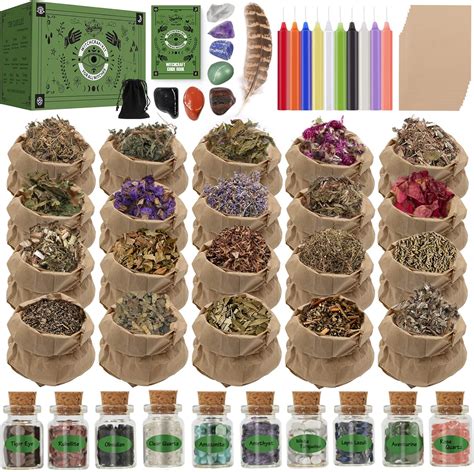 Amazon Witchcraft Supplies Kit For Witch Spells SHYSHINY 61 Pack