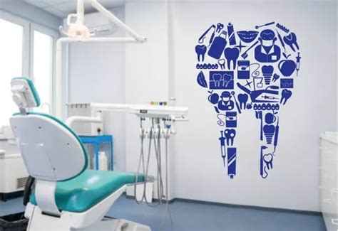 Vinil Decorativo Para Pared Dentista Muela Meses Sin Intereses