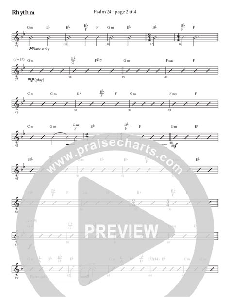 Psalm 24 Choral Anthem Satb Sheet Music Pdf Prestonwood Worship