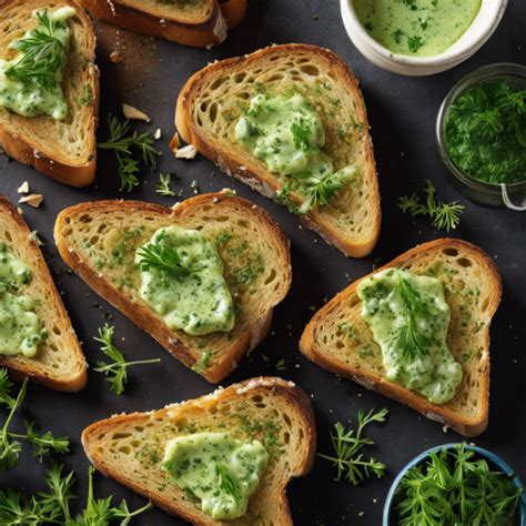 Garlic Herb Butter Toast Recipe CookAIfood