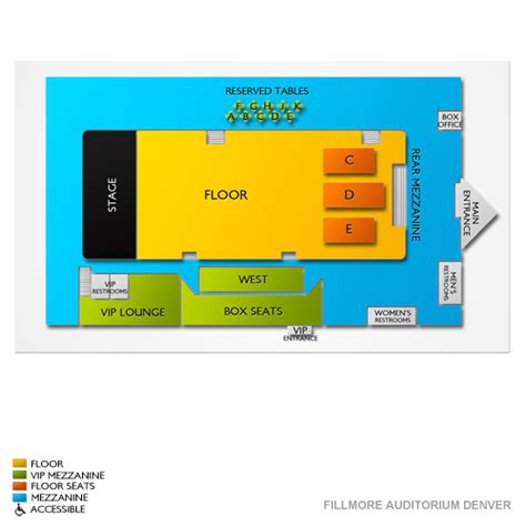 Fillmore Denver Seating Chart