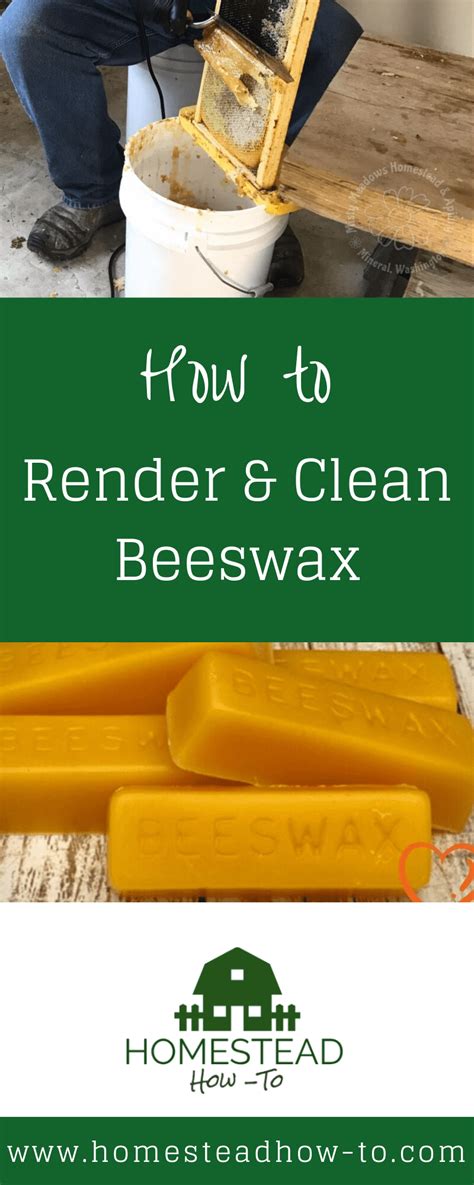 How To Render And Clean Beeswax Homestead How To Beeswax Bee