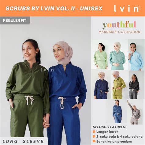 Jual Lvin Vol Ii Baju Oka Mandarin Collar Celana Reguler Fit