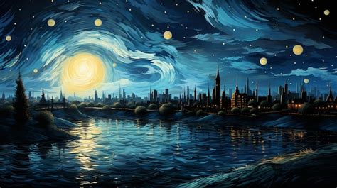 Premium Ai Image Vincent Van Gogh The Starry Night Oil