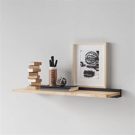 Black Modern Wall Shelves | Pottery Barn Teen