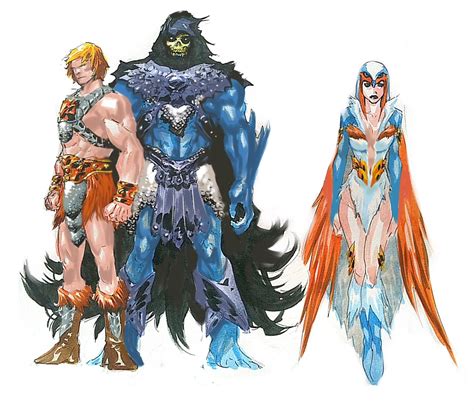 CHARACTER MODEL — He-Man, Skeletor and The Sorceress [ Master of the...