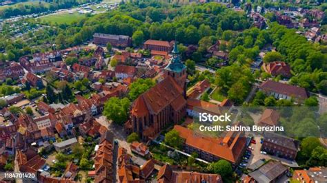 Lüneburg Lunenburg Lower Saxony Germany Aerial View From Above Drone