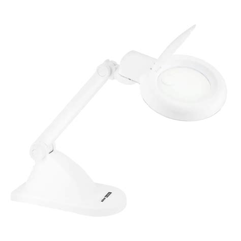 Lupa de Mesa Iluminação LED HL 200 3 12D Solver Raisa