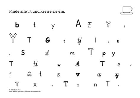 In Klasse 1 Buchstaben Erkennen Tt Grundschule Und Basteln