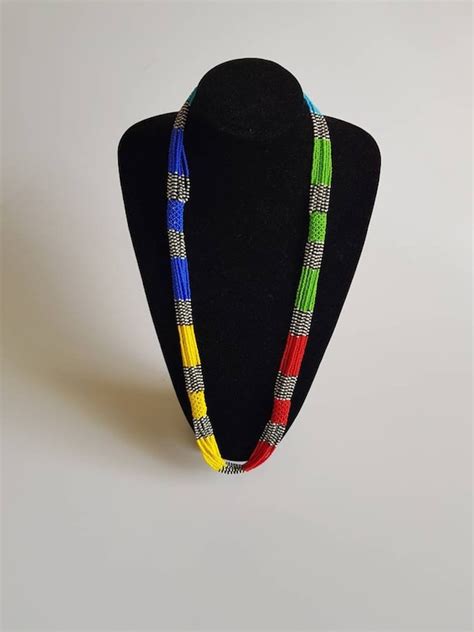 Zulu African Necklace African Wedding Necklace Multistrand Etsy