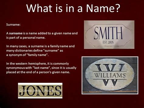 What is the Surname of Jesus? - What is a Surname? - BATW