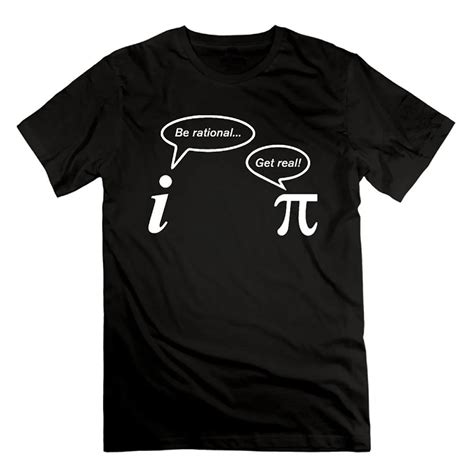 Be Rational Get Real Camisetas Hombres Friki Geek Imaginario Pun Pi