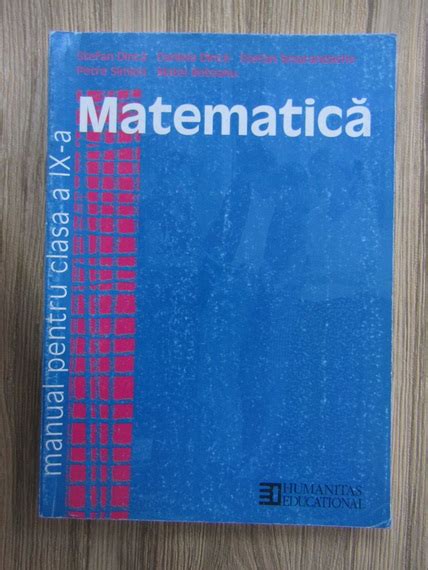 Stefan Dinca Petre Simion Stefan Smarandache Matematica Manual