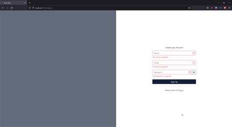 Github Christerjohansson React Authentication Page Template A Basic