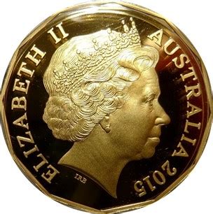 50 centavos australianos 50 º aniversario de la Royal Australian Mint