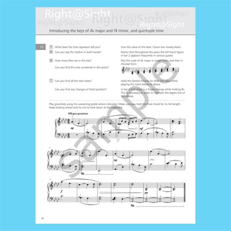 Right Sight Piano Grade 5 Book Au