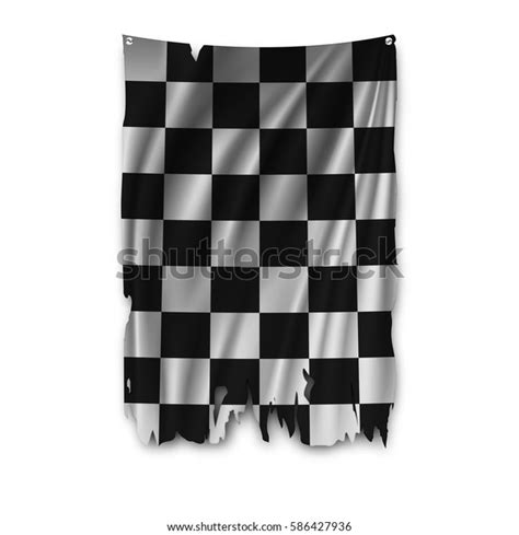 Tattered Checkered Flag Over 2 Royalty Free Licensable Stock Vectors