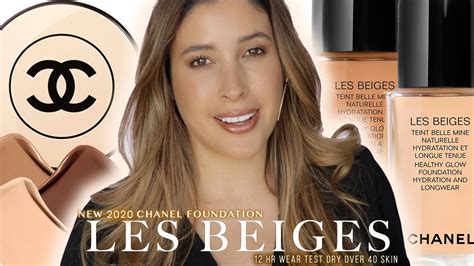 Chanel Les Beiges Healthy Glow Foundation Review Swatches Off