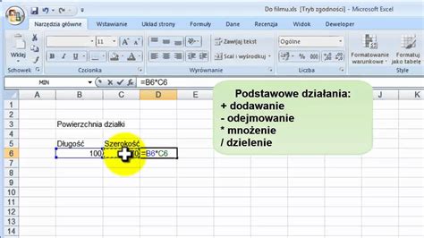 Excel Arkusz Kalkulacyjny Wprowadzenie Youtube