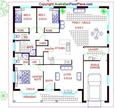 3 Bedroom House Plans With Single Garage - homeplan.cloud