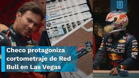 Checo Pérez protagoniza increíble cortometraje de Red Bull en Las Vegas