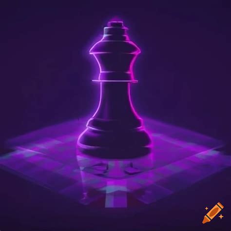 Original Futuristic Chess Profile Picture Synthwave