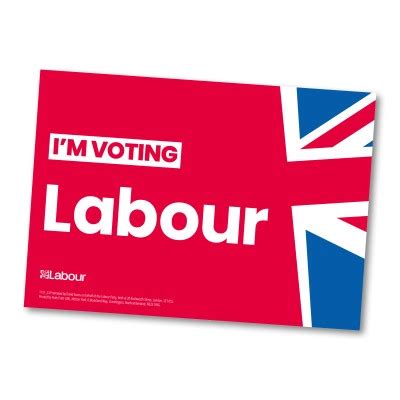 2024 I M Voting Labour A4 Poster Labour Shop