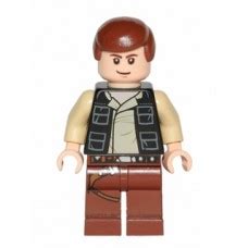 LEGO Minifigure Sw451 Han Solo Reddish Brown Legs With Holster Pattern