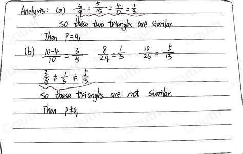 Solved The Diagram Below Shows Two Right Angled Triangles Determine Whether The Trigonometric