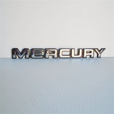 Mercury Car Vehicle Nameplate Emblem, 9-5/8 inch, Vintage | Mercury ...