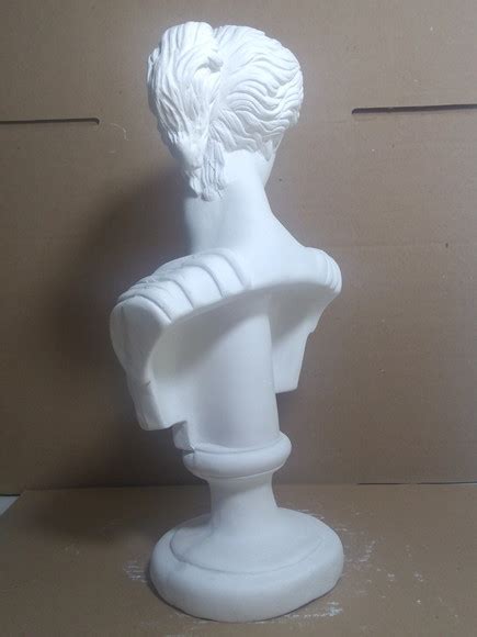 Escultura Busto Deusa Rtemis Em Gesso Cru Para Pintar Elo