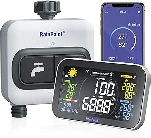 Rainpoint Ordinateur D Irrigation Wi Fi Sorties Minuteur D