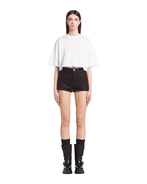 Top 47 Imagen Prada Cropped White Shirt Abzlocal Mx