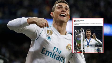 Cristiano Ronaldo Felicita Al Real Madrid En Su Cumpleaños